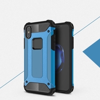 Pour iPhone X cas Slim Fit double couche couverture arrière dur pare-chocs de protection antichoc et antidérapant anti-rayures pour Apple iPhone X 5.5 pouces