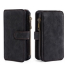 Pour Samsung Galaxy S7 S8 Plus S9 S9 Plus Note 8 Multifonction Zipper Portefeuille Aimant Protection Téléphone Cas de Carte Détachable Flip PU Couverture En Cuir Élégant Anti-rayures