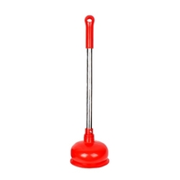 Poussoir de toilette Poussoir de toilette en caoutchouc robuste avec coupe Force Cup avec télescopique