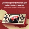 Powkiddy Q20 Console de jeu portable Jeux rétro Simulateur Open Source 2.4 pouces 320*240 Écran d