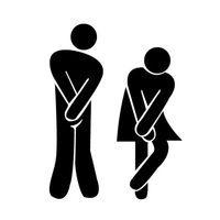 Pratique 3D Toilette WC Homme et Femme Miroir Sticker Mural BRICOLAGE Maison Amovible Décoration Autocollants