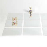 Pratique Miroir Wall Sticker DIY PET Accueil Amovible Décoration Carré Autocollants