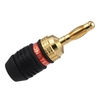 Prise banane Connecteur rouge et noir du haut-parleur résistant à la corrosion Connecteur banane Canaux gauche et droit pour amplificateur audio-vidéo Prise de câble pour haut-parleur