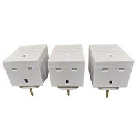 Prise de transformation britannique un tour trois 13A avec protection FUSE