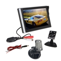 Prise en charge de la caméra de recul TFT-LCD 5 pouces caméra embarquée/DVD/caméra de Surveillance/décodeur/réception Satellite