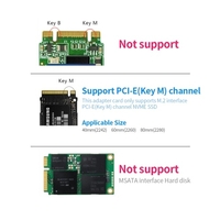 Prise en charge de la carte de convertisseur de carte adaptateur mobile M.2 NVME vers USB3.0 Interface M.2 PCIE (clé M) SSD NVME non compatible avec le protocole SATA