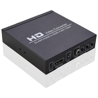 Prise en charge du convertisseur vidéo péritel/HD vers HD commutateur 720P/1080P commutateur PAL/NTSC entrée péritel HD sortie audio coaxiale HD 3.5mm prise ue