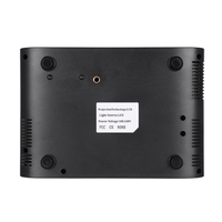 Prise en charge du projecteur LED W90 Prise en charge 1080P filaire sans fil même écran pour le cinéma maison de bureau Prise UE noire (même Version d