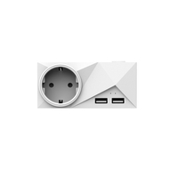 Prise intelligente mini-prise double à double prise 2 ports USB Prise intelligente