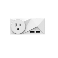Prise intelligente mini-prise double à double prise 2 ports USB Prise intelligente