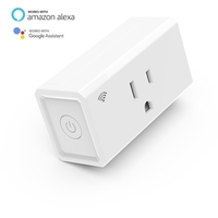 Prise intelligente WIFI Prise de commutation intelligente Amazon Alexa Commande vocale US Prise intelligente blanche
