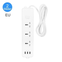 Prise multiprise multiprise avec cordon long de 2 mètres 3 prises 3 port USB pour hôtel de bureau à domicile