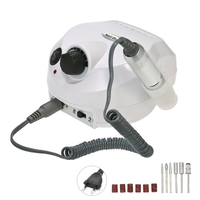 Professional Electric Nail Drill Machine 30000RPM E-file Electric Nail File Grinder Polisher Kit Manucure Pedicure Drill for Acrylic Gel Nails EU Plug White
