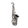 Professionnel en laiton pliage Eb bémol Saxophone Alto Sax noir Nickel placage Abalone Shell touches avec étui de transport Gants de nettoyage sangles de tissu brosse à graisse