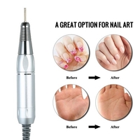 Professionnel Nail Art Électrique Drill Pen Poignée Lime À Polir Meule Machine Pièce À Main Manucure Pédicure Outil Nail Art Accessoires Sliver