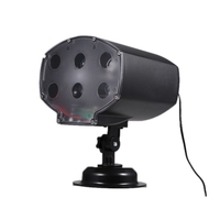 Projecteur de flocon de neige blanc rotatif de lumière de neige de 9W LED