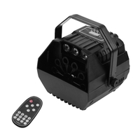 Projecteur de Machine à bulles Muslady LED activé par le son avec poignée en forme de U télécommande pour la décoration de mariage sur scène