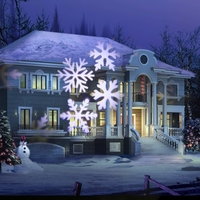 Projecteur de projection de flocon de neige AC110-240V 6W 4 LED