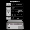 Projecteur intelligent Lenovo LXL5 Résolution 1080P standard 450ANSI Lumens Prise en charge de la projection latérale plusieurs ports pour le bureau à domicile