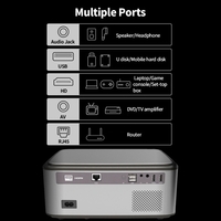 Projecteur intelligent Lenovo LXL5 Résolution 1080P standard 450ANSI Lumens Prise en charge de la projection latérale plusieurs ports pour le bureau à domicile