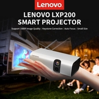 Projecteur intelligent Lenovo LXP200 Prise en charge du projecteur de bureau à domicile Portable Résolution 1080P 200ANSI Lumens Correction trapézo dale