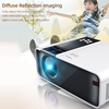 Projecteur LCD portable résolution physique 720P Ports multiples pour bureau de cinéma maison prise américaine blanche (version même écran)