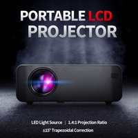 Projecteur LCD portable W80 480P résolution physique plusieurs ports pour bureau home cinéma blanc prise ue (même version d