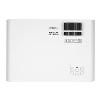 Projecteur LCD portable W80 Résolution physique 720P Ports multiples pour le cinéma maison de bureau Prise américaine blanche (même version d