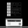 Projecteur portable 1080P avec interface AV/HD/AUX/USB Taille d