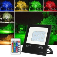 Projecteur RGB LED 30W avec télécommande 16 couleurs 4 modes d