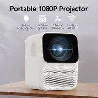 Projecteur WiFi WANBO T2 MAX 2.4G BT 4.0 1080P projecteur ± 40° Correction verticale horizontale HDR 10 décodage 120 