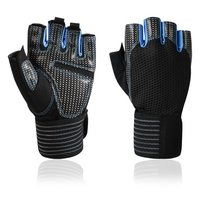 Protection complète du poignet Gants de remise en forme Gants de sport demi-doigt Gants respirants à doigts courts Gants de cyclisme résistants à la déchirure