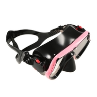 Protection UV400 anti-buée femmes hommes Masque de plongée unique fenêtre plongée en apnée Masque Masque sous-marine Natation Goggle en verre trempé lentille souple Jupe en silicone PC Cadre adultes