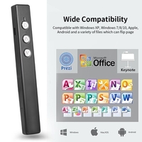 Présentateur sans fil PPT Flip Pen Présentateur PPT Clicker Stylo multifonction de projection électronique Laser Pen Pen Télécommande