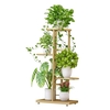 Présentoir à 4 niveaux Pots de fleurs Support de plante Support de plante Échelle de rempotage Support de jardinière Support de stockage robuste pour plantes en pot