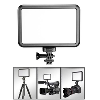 PT-12B LED Photographie Caméscope Vidéo Panneau Lumineux Température de Couleur Réglable de 3200-5600K Luminosité avec Adaptateur de Griffe pour Canon Nikon Pentax Olympus DSLR Caméras Numériques
