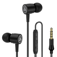 PTM D1 Casque filaire de 3, 5 mm écouteurs portatifs dans l