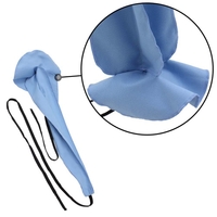 Pull outil de nettoyage Alto Tenor Saxophone Par ultrafines Fiber Cloth Matériel pour Sax Inside Tube Bleu