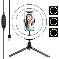 PULUZ 10, 2 pouces 80 LED Lampe Selfie Circle Light Light