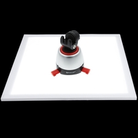 PULUZ 1200LM LED Photographie Shadowless Softbox Fond Lumière + Commutateur Ombre-libre Réglable Lampe Panneau Acrylique Matériel pour Photo Tirant Tente Boîte Pas Polar Lumière Variation