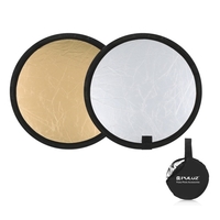 PULUZ 1Pc 300mm 2 en 1 argent/or pliant Studio Photo panneau réflecteur intérieur extérieur accessoires de photographie