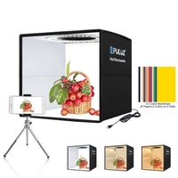 PULUZ 250mm Portable Pliant Photographie Boîte à Lumière Anneau Tableau Lumineux 3 Modes D