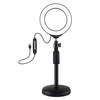 PULUZ 4, 7 pouces 120 mm USB 10 modes 8 couleurs RGBW réglable dimmable LED anneaux ronds Vlogging photographie lampe vidéo lumières