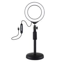 PULUZ 4, 7 pouces 120 mm USB 10 modes 8 couleurs RGBW réglable dimmable LED anneaux ronds Vlogging photographie lampe vidéo lumières