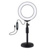 PULUZ 6.2 pouces 160mm USB 10 Modes 8 Couleurs RGBW Réglable Dimmable LED Anneaux Ronds Vlogging Lampe de Photographie Lumières Vidéo