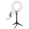 PULUZ 6.2 pouces 160mm USB 10 Modes 8 Couleurs RGBW Réglable Dimmable LED Anneaux Ronds Vlogging Lampe de Photographie Lumières Vidéo