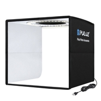 PULUZ Soft Box Set Portable pliant Photo éclairage modificateur photographie tente boîte avec 12 couleurs décors
