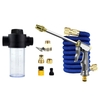 Pulvérisateur haute pression + tuyau de 7, 5 M + connecteurs métalliques + ensemble de bouteilles en mousse lavage de voiture nettoyage plantes de jardin arrosage fournitures