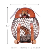 Puppy Money Bank Iron Handmade Puppy Shape Coin Bank