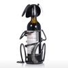 Puppy Wine Rack avec saxophone Iron Figurine d